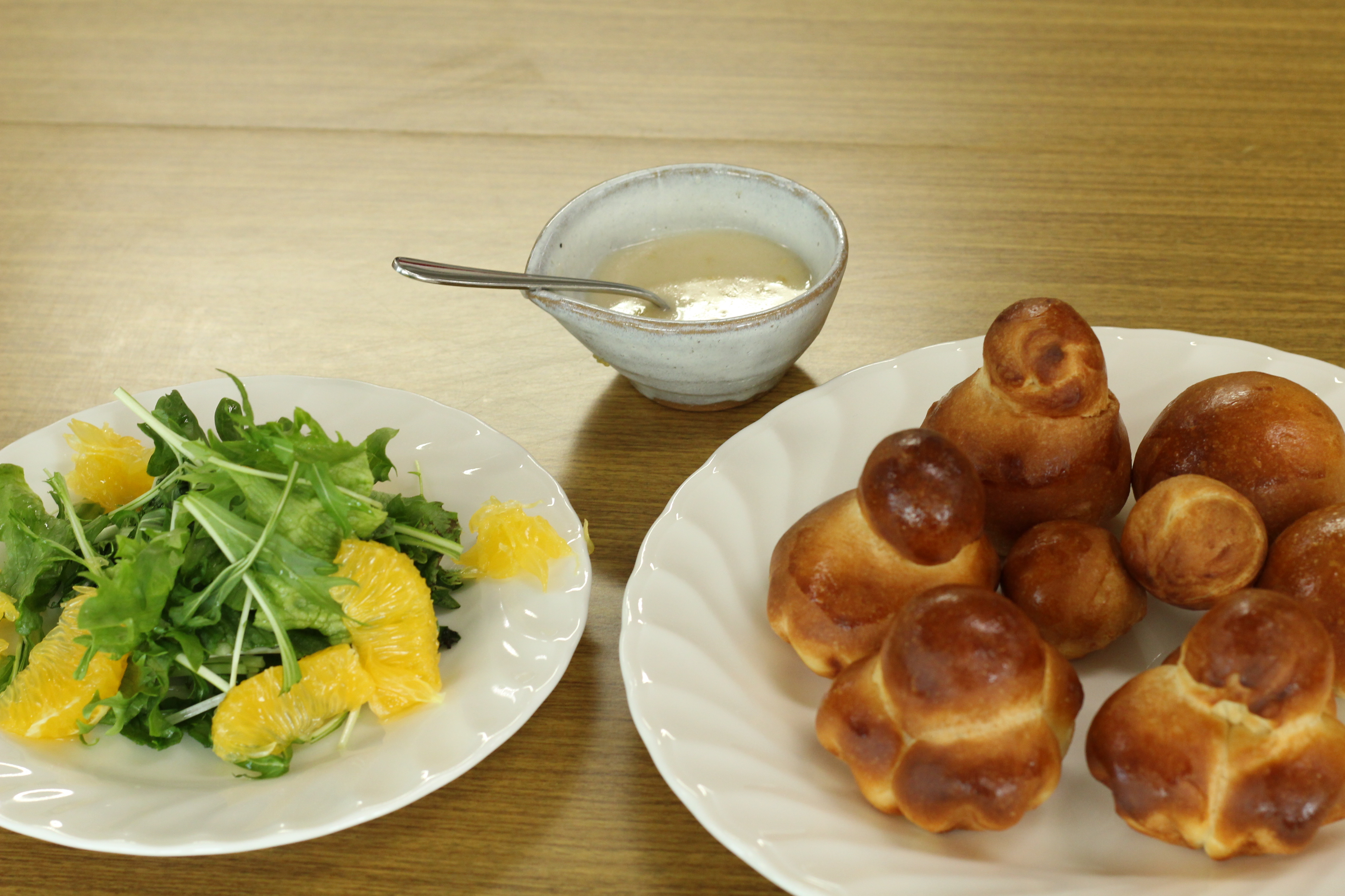 阿倍野区西田辺、会館でのレッスン『ブリオッシュ』a-ta-sante投資う制限パン料理教室。