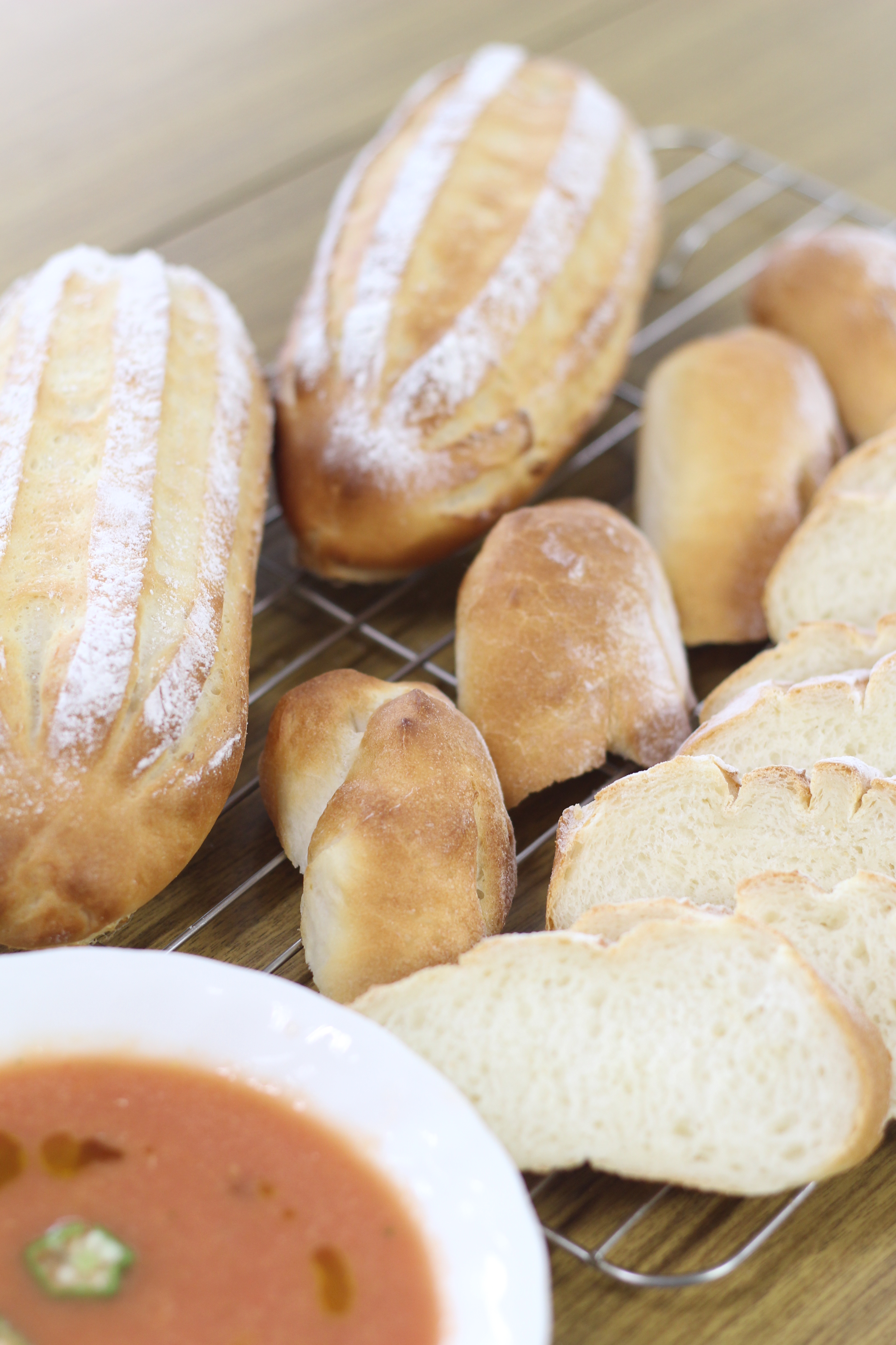 a-ta-sante糖質制限パン料理教室、阿倍野区西田辺、会館でのレッスン『セミハードブレッド』