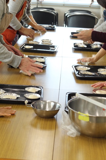 a-ta-sante糖質制限パン料理教室、阿倍野区西田辺。会館でのレッスン『湯種のバタートップブレッド』