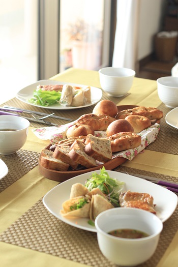 a-ta-sante糖質制限パン料理教室。京都江部粉糖質制限パン体験会。
