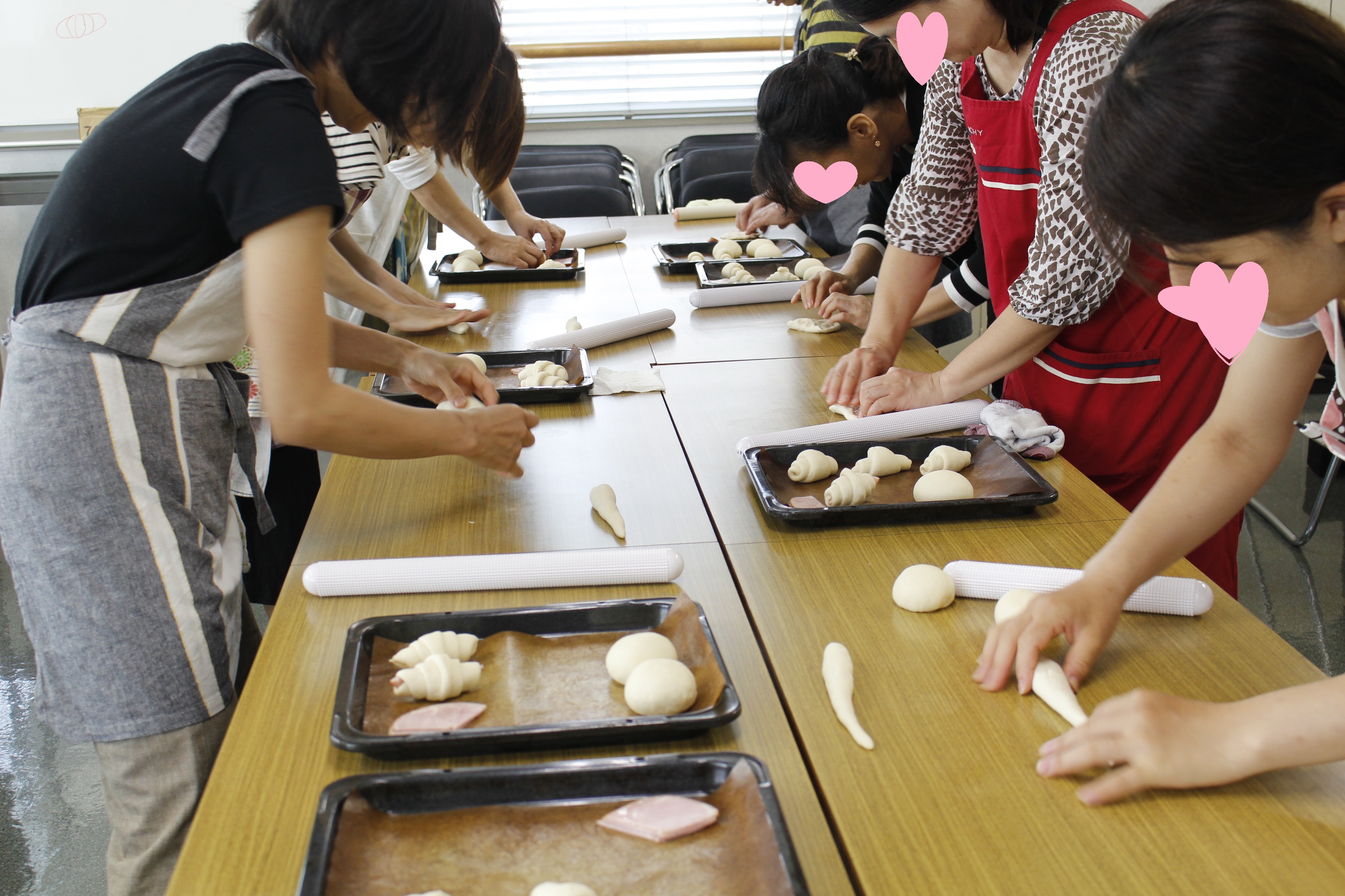 a-ta-sante糖質制限パン料理教室。西田辺。会館でのレッスン『ロールパン』