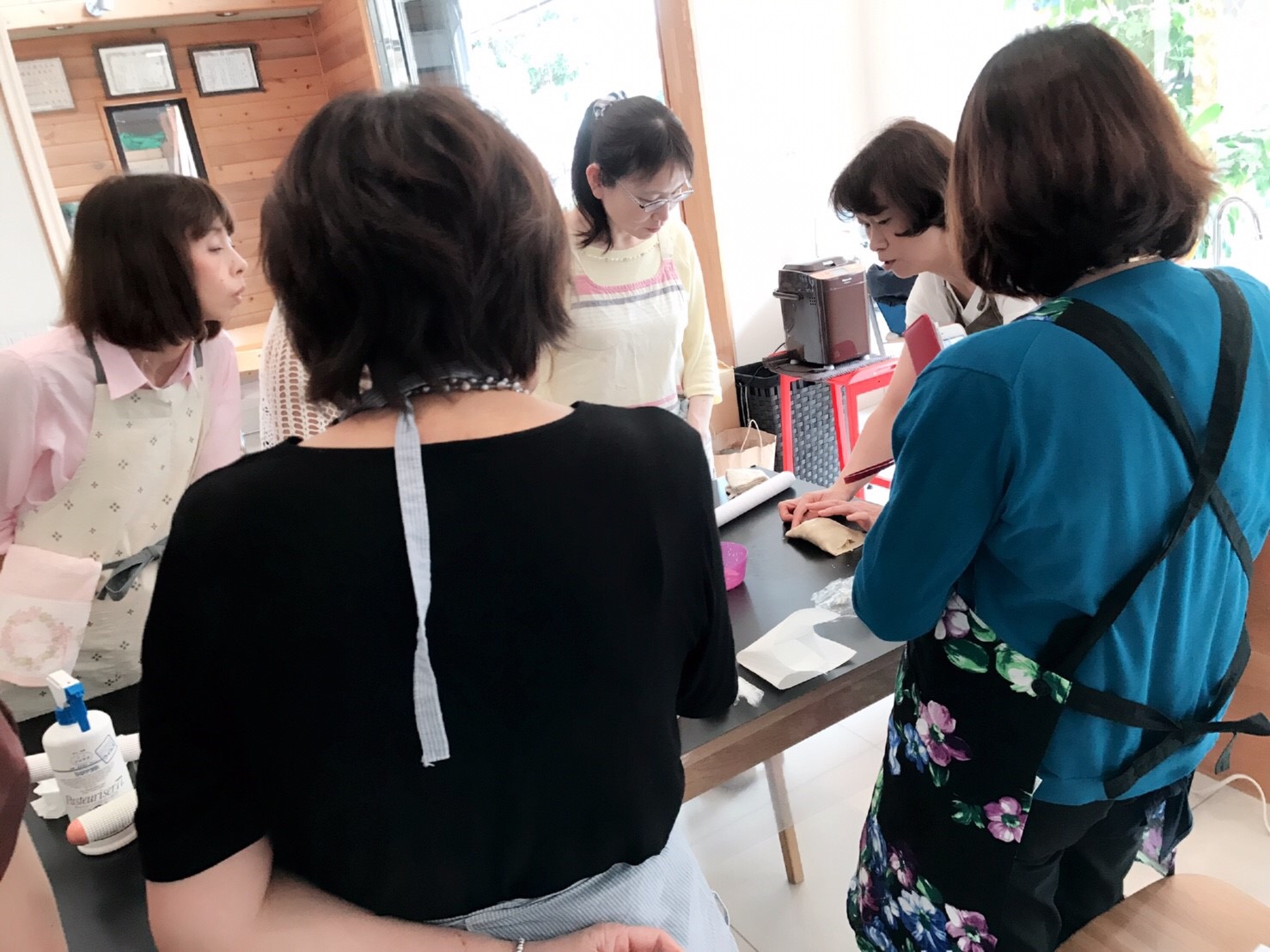 a-ta-sante糖質制限パン料理教室。京都江部粉を使った低糖質教室です。『糖質オフ・抹茶のシフォンケーキ＆カルツオーネ』阿倍野区西田辺。
